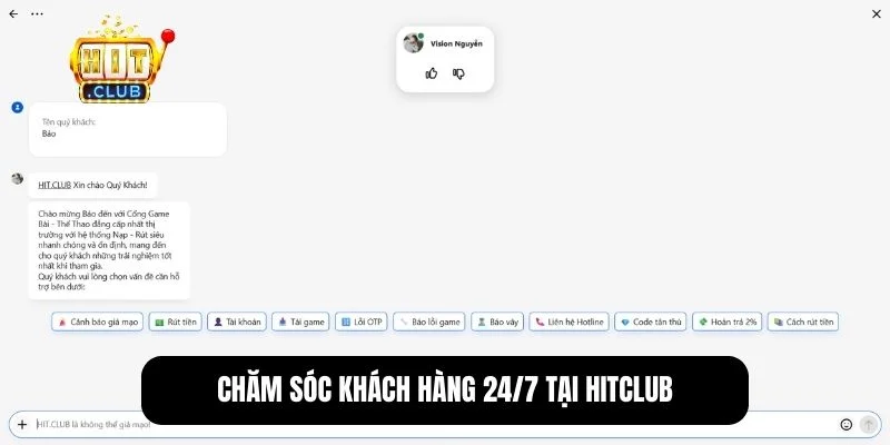 Hitclub ⚜️ Tải Hit Club Game Bài 2026, Xanh Chín + 99 USD 10 Hitclub sở hữu đội ngũ chăm sóc khách hàng chuyên nghiệp và tận tâm, luôn sẵn sàng hỗ trợ 24/7.